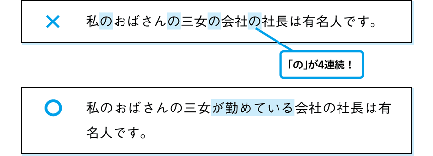 （３）推敲の第一歩は重複チェック